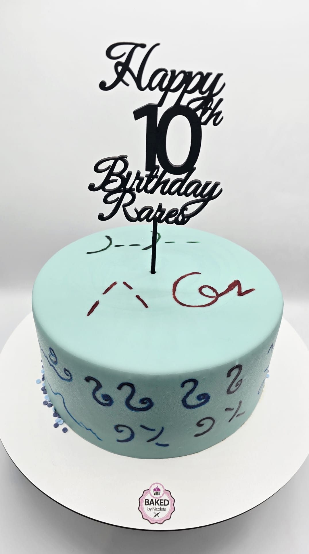 Bespoke custom celebration cake for Boys & Adventures handcrafted by Nicoleta